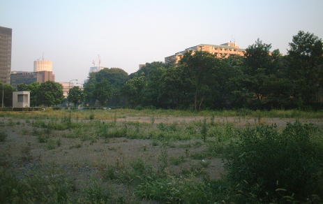 2001年7月時点の竹平寮跡地