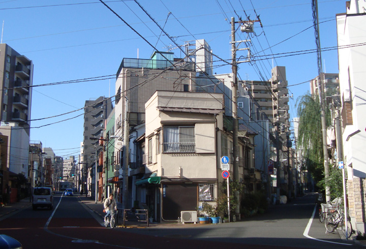 行燈旅館周囲の町並み