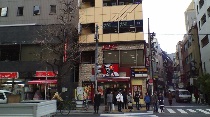 恵比寿駅西口交差点からホテルエクセレント恵比寿へ