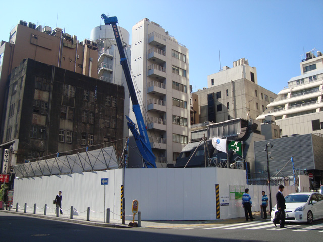 相鉄フレッサイン新橋(仮)建設地全景