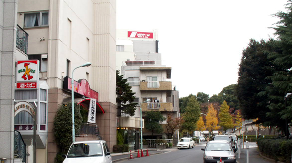 渋谷・ホテルニューワシントン付近の景観